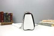 white Metal accessories handbag