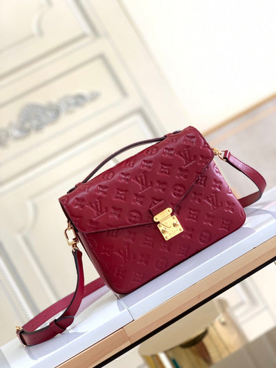 metis red handbag