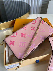 card holder pochette pink