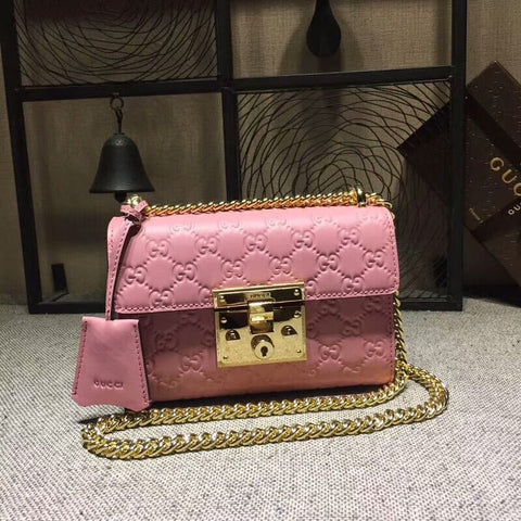 metal lock hand bag