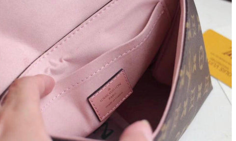 handbag pink and brown 21 cm