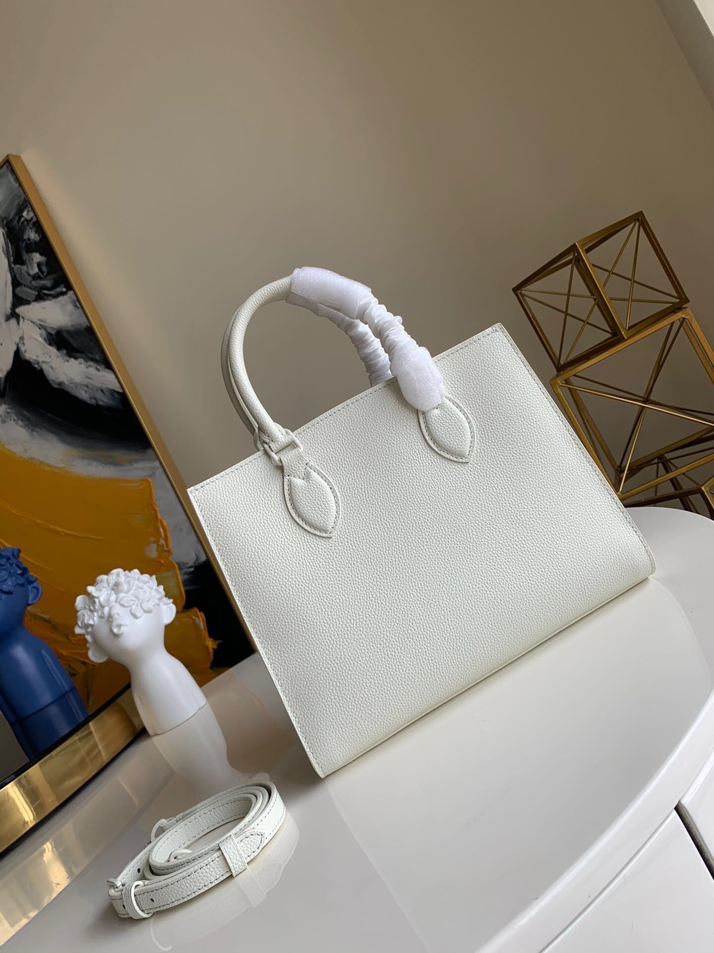 white new handbag