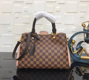 Simple checked printed handbag
