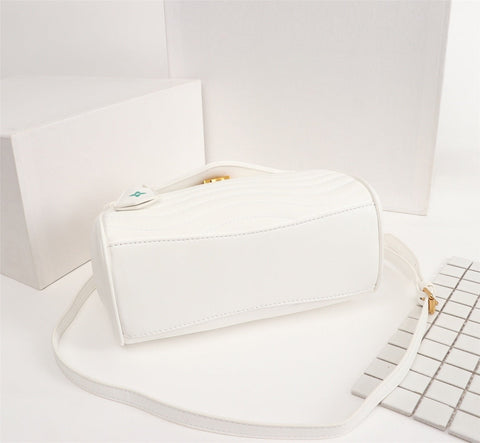 white clssic handbag