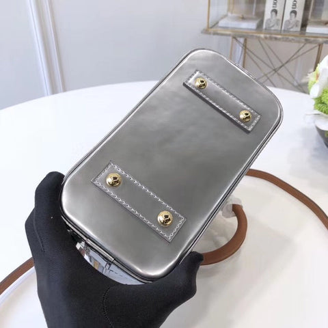 silver handbag