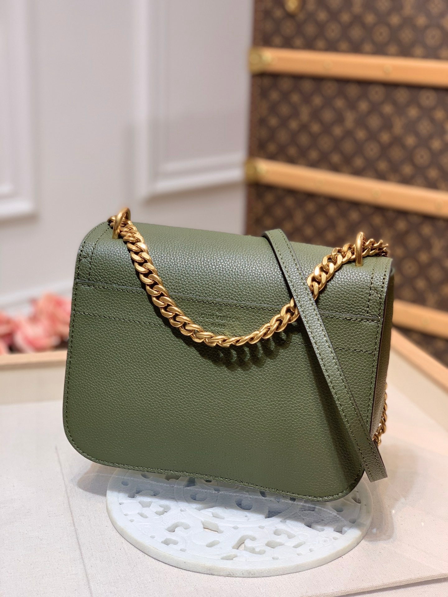 White fashion handbag