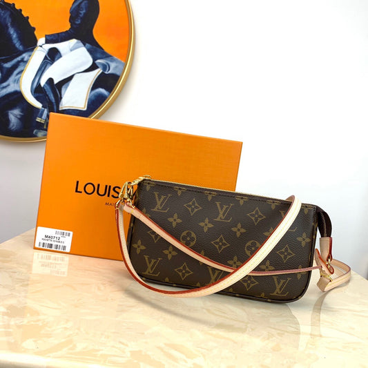 handbag with long hand short straps