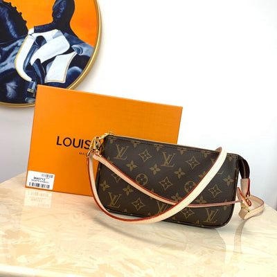 handbag with long hand short straps