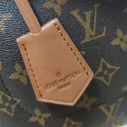 retro flower brown handbag