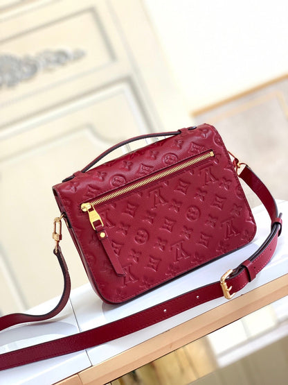 metis red handbag