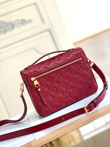 metis red handbag