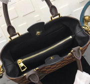 Simple checked printed handbag