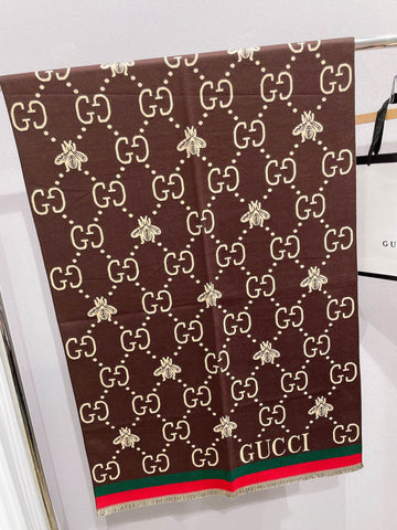 G u c c i scarf black or brown
