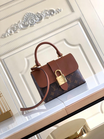 handbag lock brown