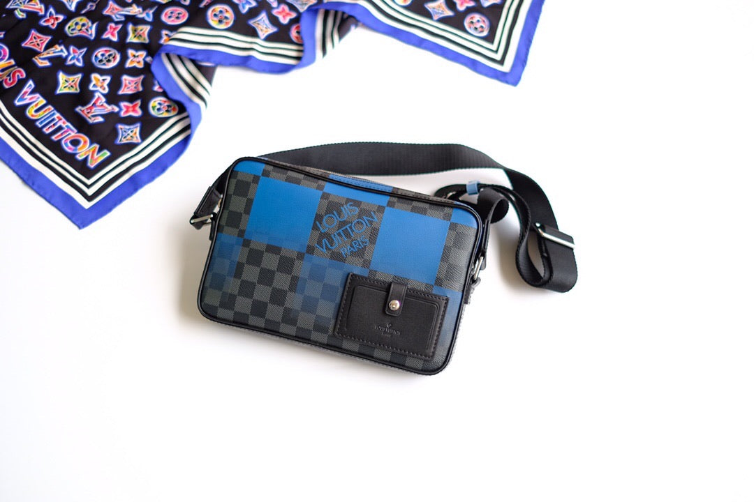 New blue travel bag