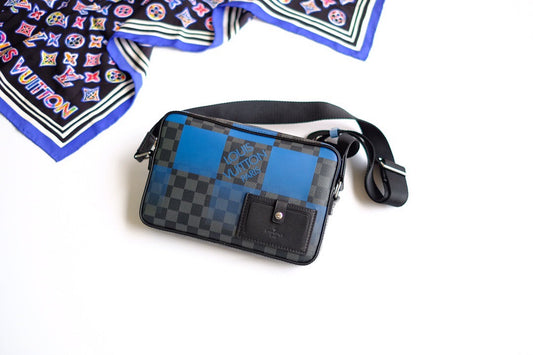 New blue travel bag
