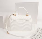 white clssic handbag