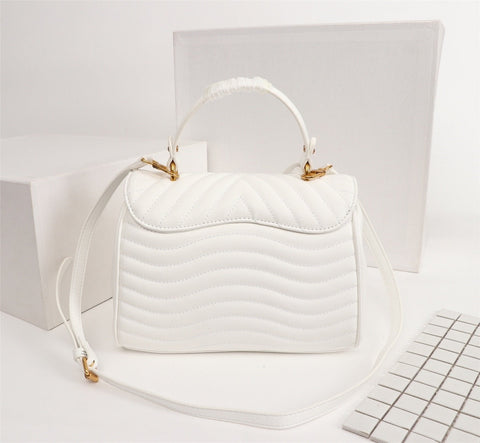 white clssic handbag