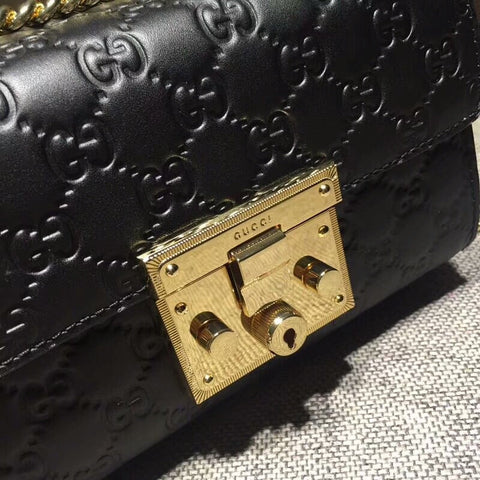 metal lock hand bag