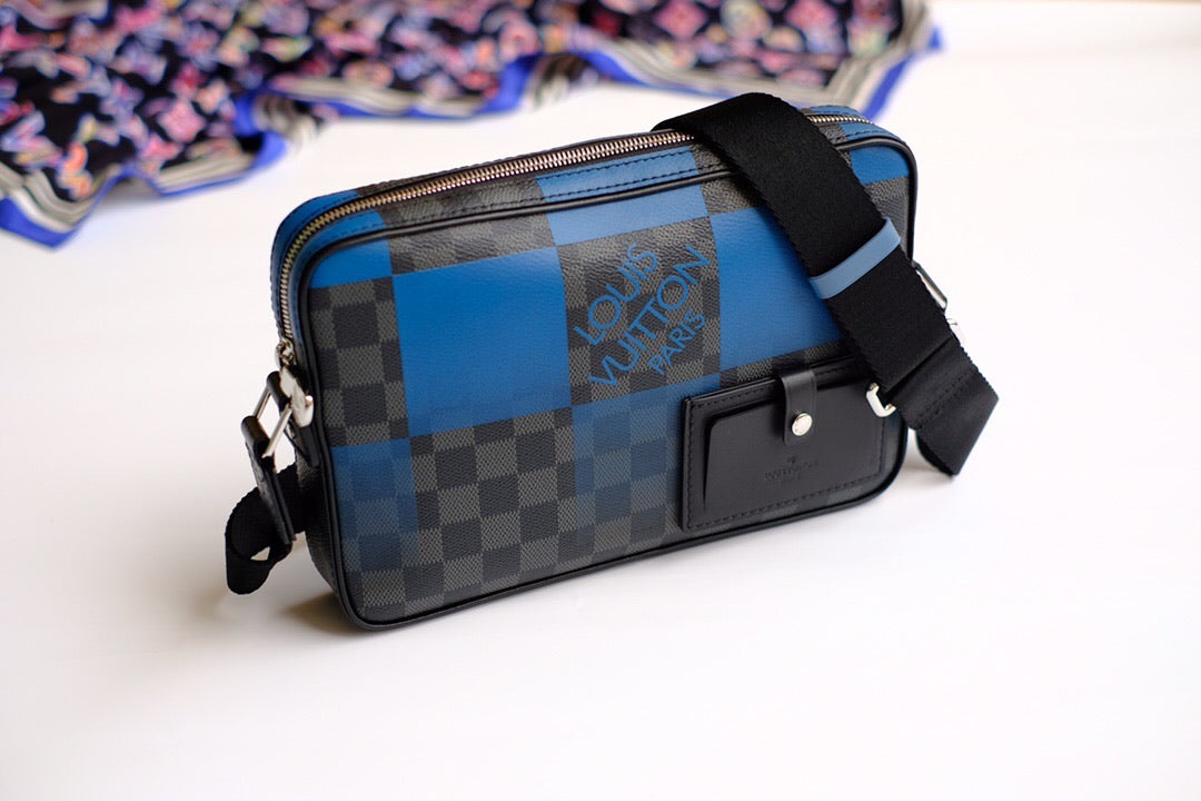 New blue travel bag