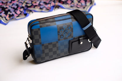 New blue travel bag