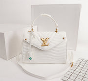 white clssic handbag