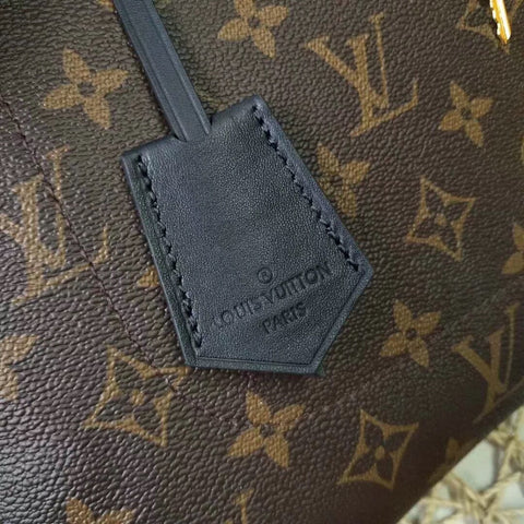 classic retro flower black handbag