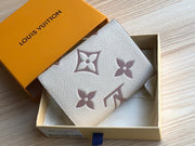 Fold white wallet