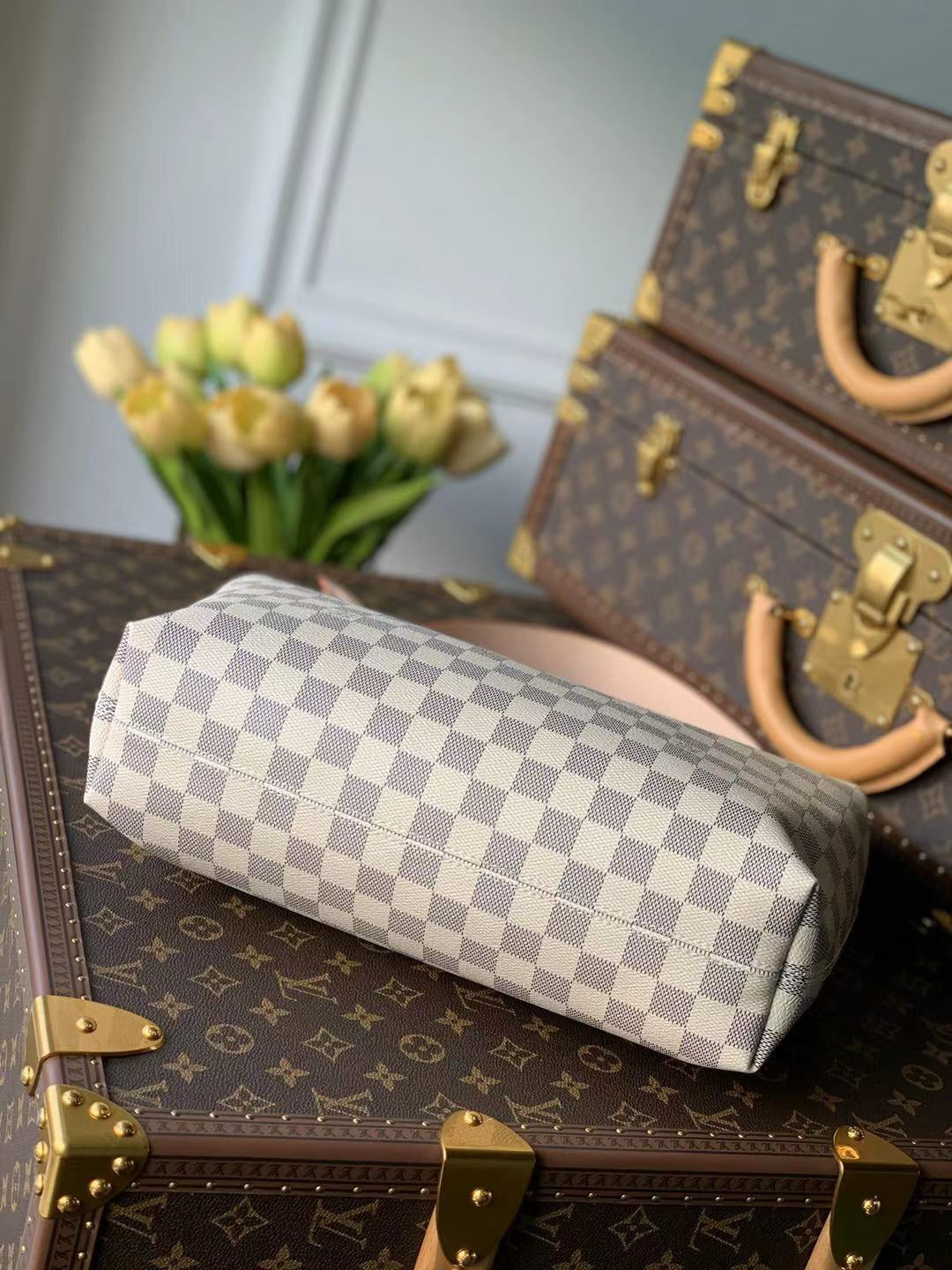 L v damier 35 x 30 x 11