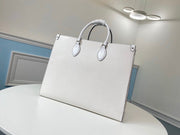 Large white handbag