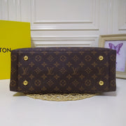 retro flower brown handbag