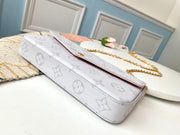 pochette white hadbag