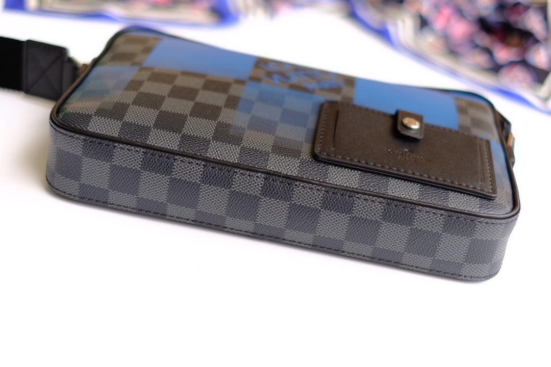 New blue travel bag