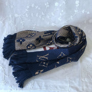 fashion navy scarf
