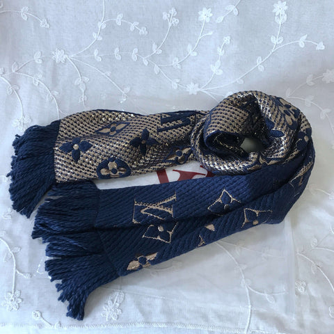 fashion navy scarf
