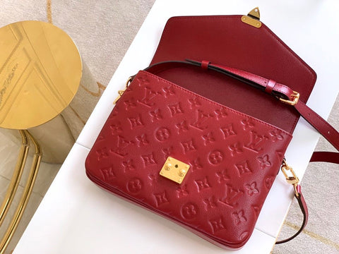 metis red handbag