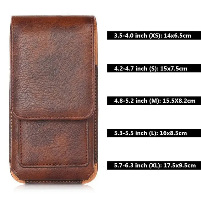 Universal Leather Phone Pouch Holster lbcase