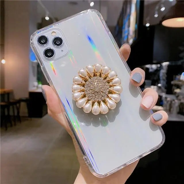 Diamond stand phone case lbcase
