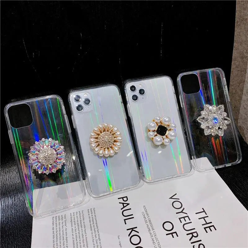 Diamond stand phone case lbcase