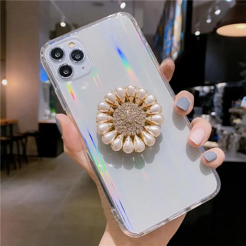 Diamond stand phone case lbcase