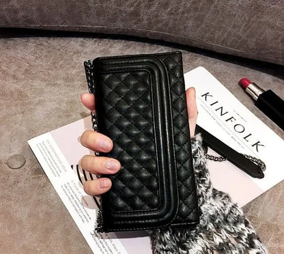 Luxury folding mirror wallet phone case lbcase
