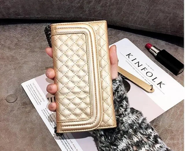 Luxury folding mirror wallet phone case lbcase