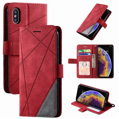 Stripe Wallet Rhombus Case lbcase