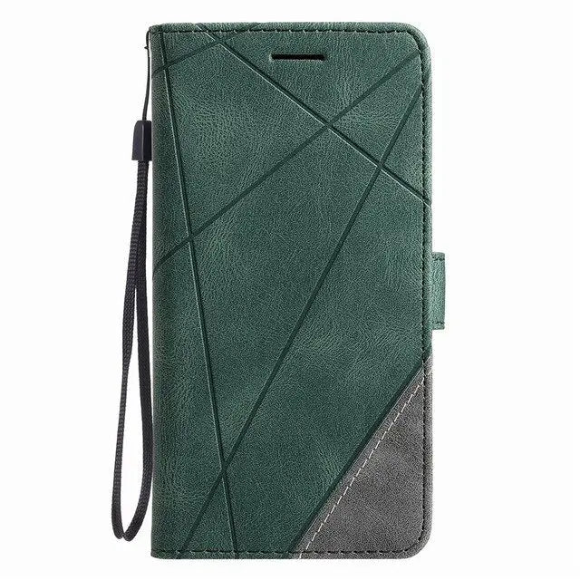 Stripe Wallet Rhombus Case lbcase