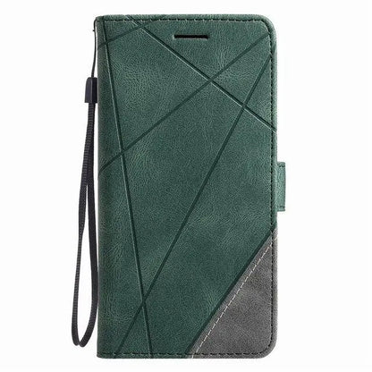Stripe Wallet Rhombus Case lbcase