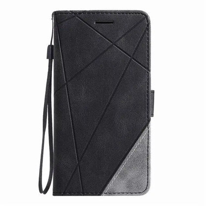 Stripe Wallet Rhombus Case lbcase