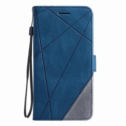 Stripe Wallet Rhombus Case lbcase