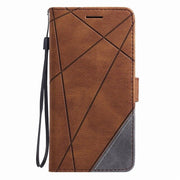 Stripe Wallet Rhombus Case