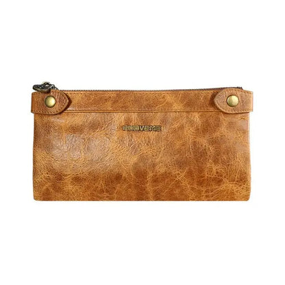 Genuine Leather Zipper Wallet Case lbcase