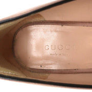 Gucci Marmont Mid-Heel Pumps Light Pink Fringed Suede Size 38